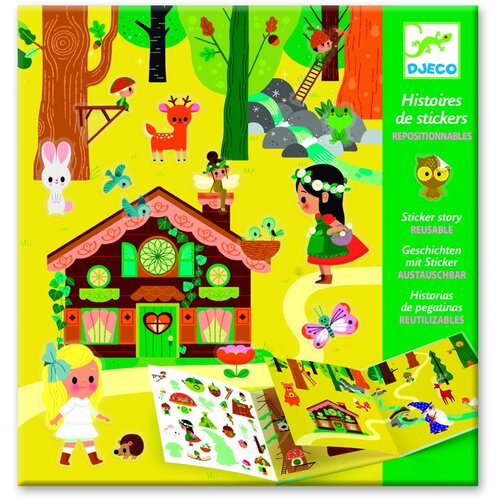 Djeco set knjiga s naljepnicama Forest Sticker Story Cijene
