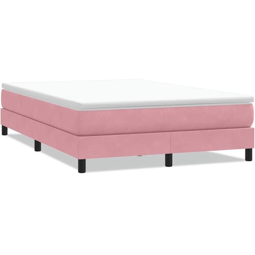 Box Spring krevet bez madracem ružičasti 140x220 cm bar&amp;scaron;un Slike