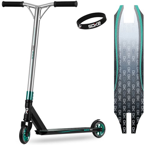 Janshop Konkurenčni skuter Soke Pro Silver-Turquoise, (21225869) Cene
