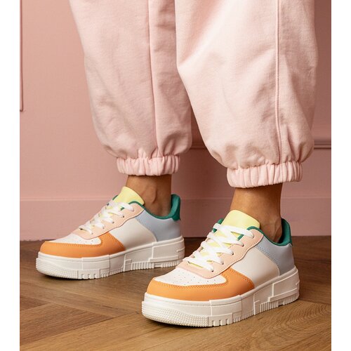 Gemre Orange sports sneakers on Luneta platform Cene