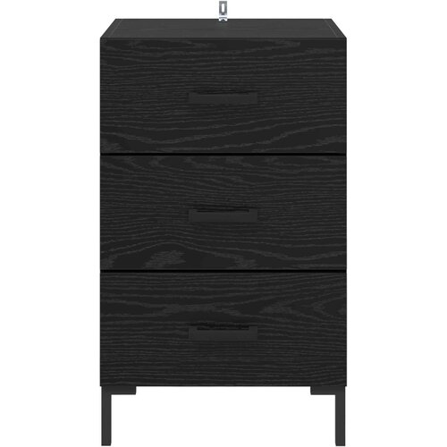  Noćni ormar Crni hrast 40 x 40 x 66 cm Konstruirano drvo Slike