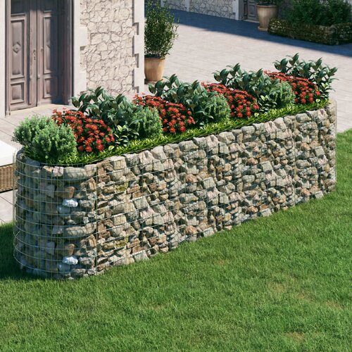 vidaXL Gabionska povišena gredica od pocinčanog željeza 400x100x100 cm Cijene