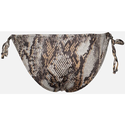 Trendyol Brown Python Patterned Accessory Detailed Bikini Bottoms Cene