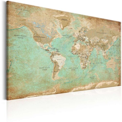  Slika - World Map: Celadon Journey 90x60 Cijene
