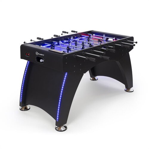 Klarfit Arrowhead, stolni nogomet, 117 x 68, LED osvjetljenje, automatsko brojanje golova, crni Cijene