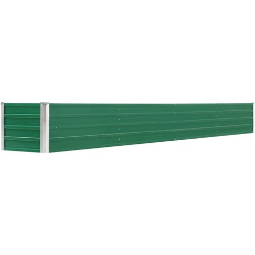 VidaXL Visokaa greda pocinkano jeklo 320x40x45 cm zelena, (20618673) Slike