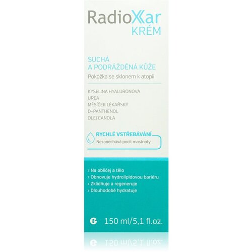 Radioxar cream intenzivno vlažilna krema za zelo občutljivo suho in atopično kožo 150 ml Slike