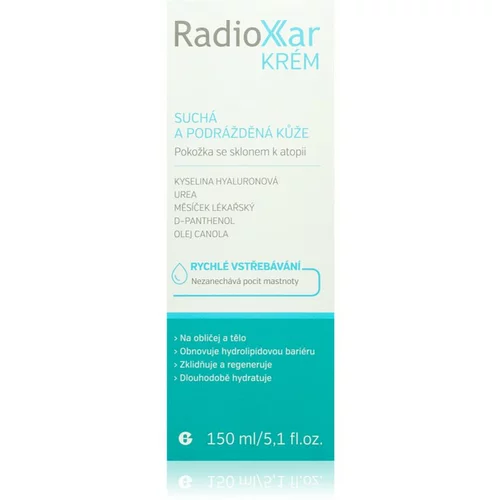 Radioxar cream intenzivno vlažilna krema za zelo občutljivo suho in atopično kožo 150 ml
