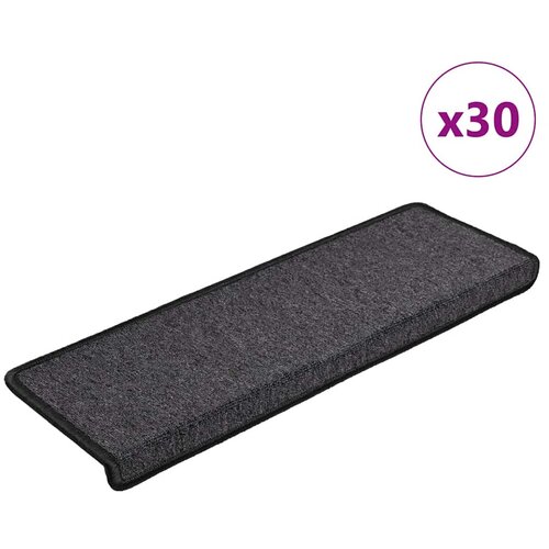  Prostirke za stepenice 30 kom 65x21x4 cm tamno sive pravokutne rubove Cijene