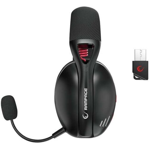 Rampage Slu&amp;scaron;alke Crack H11 ČRNE z mikrofonom Wireless 2.4G Bluetooth, (21358054) Slike