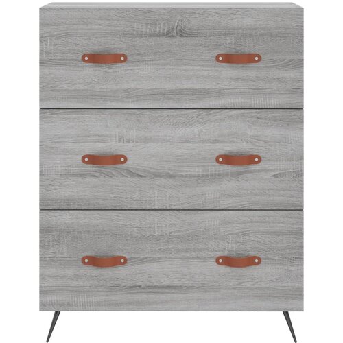  Visoka komoda siva sonome 69,5x34x180 cm od konstruiranog drva Slike