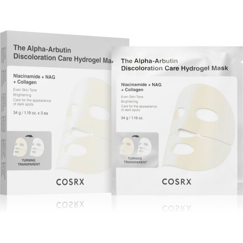 Cosrx The Alpha-Arbutin Discoloration Care hidrogel maska za ujednačavanje tena lica 3x34 g Slike