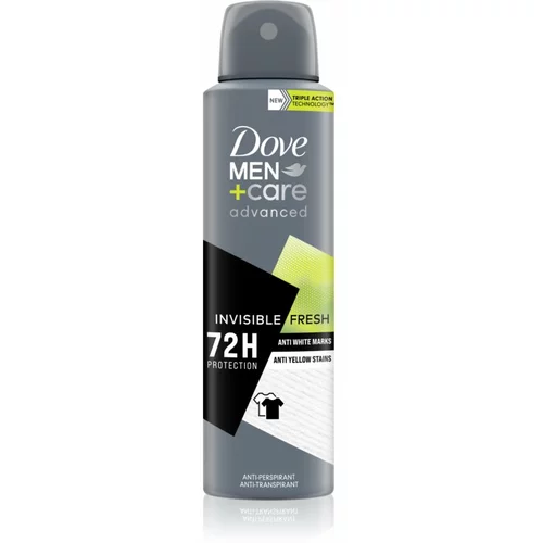 Dove Men+Care Antiperspirant antiperspirant v pršilu 72 ur Invisible Fresh 150 ml