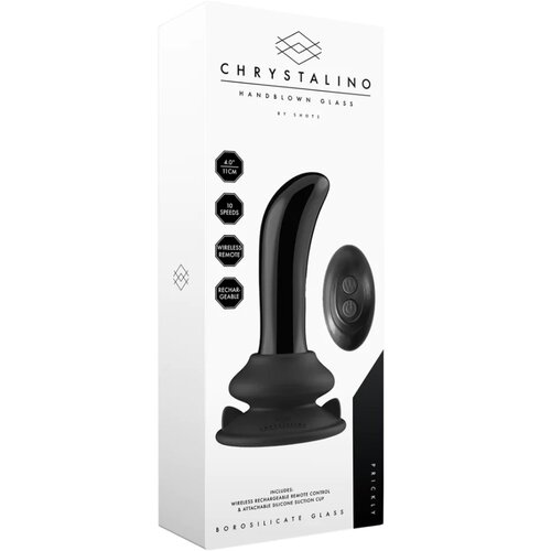 Chrystalino by Shots vibro dildo Prickly - Smooth Glass G-Spot Vibrator Cene