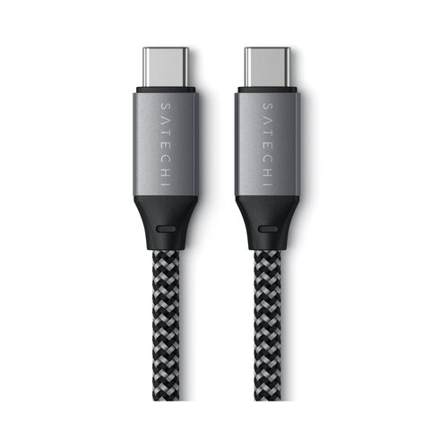 Satechi Kabel Fonott, iz USB-C na USB-C, 100W, siv Slike