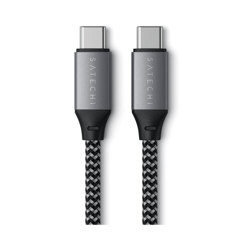 Satechi USB-C to USB-C 100W Braided Charging 2m Cable - Grey(ST-TCC2MM) Slike