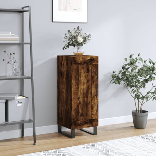 vidaXL Komoda boja dimljenog hrasta 34 5x34x90 cm konstruirano drvo Cijene