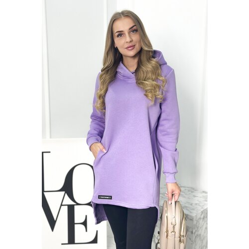 Kesi Insulated sweatshirt with longer back purple Slike