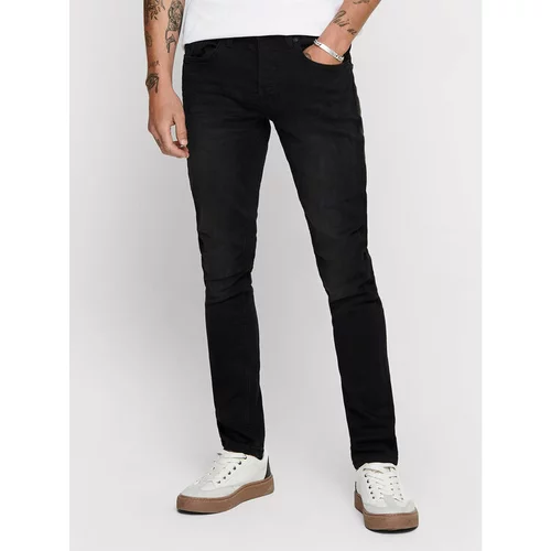 Only & Sons Jeans hlače Loom 22007451 Črna Slim Fit