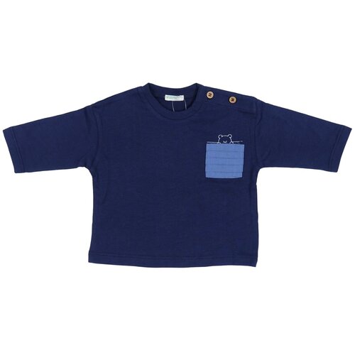 Benetton majica 3VR5A103E modra F 62 Cene