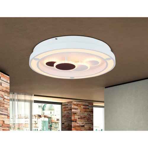 Globo LED stropna svetilka Kolli (50 W, 48 x 10 cm, bela) Slike