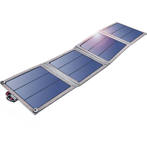 Choetech zložljiv solarni polnilec SC004 14W, 1xUSB (siv) Slike