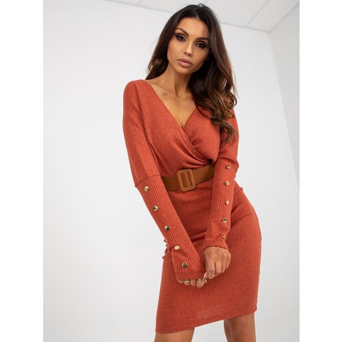 Och Bella Dress-TW-SK-BE-BQ183.19-dark orange Slike