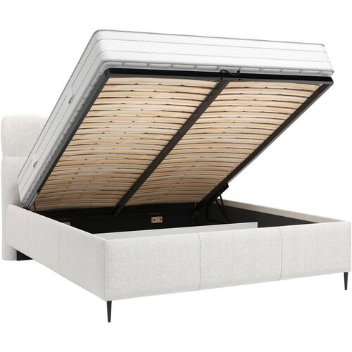 Boxxx OBLAZINJENA POSTELJA 140 cm x 200 cm , tekstil naravne barve Slike