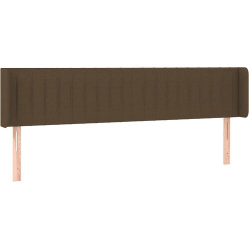 Maison Chic Vzglavna omarica - Nočna omarica - Posteljna omarica z u&scaron;esi temno rjavo 163x16x78/88 cm blago, (21712560) Cene
