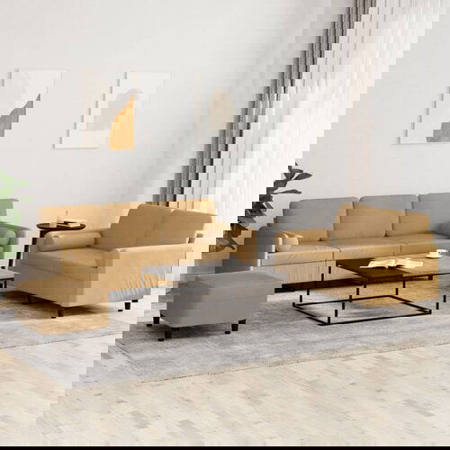 vidaXL Sedežna garnitura 3-delna z vzglavniki rjav žamet Cene