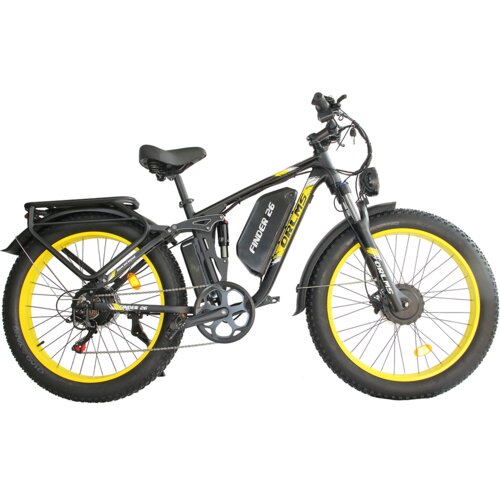 ORLMS Električno kolo V3, 52V Dvojni motorji, baterija 52V 25AH, črno-rumeno, (5000009009) Cene