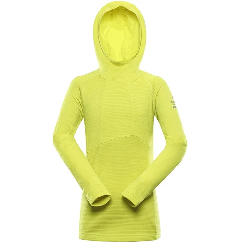 Alpine pro Children's quick-drying sweatshirt GORFO sulphur spring