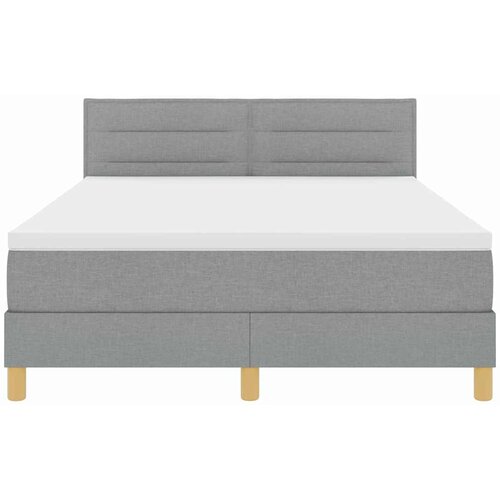  s opruga kutije Svijetlo siva 160 x 200 cm tkanina Slike