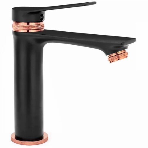 REA Bath VIRAL Mešalnik za umivalnik Black Pink Gold Low Cene