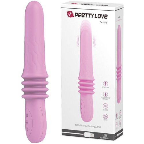  Vibrator Pretty Love Susie, 25.2cm, Roze Slike