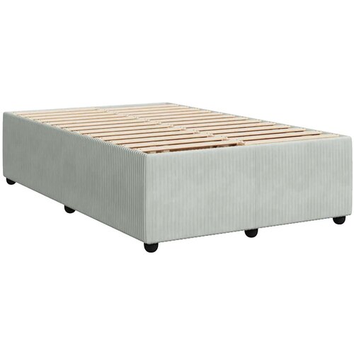 Box spring krevet s madracem svjetlosivi 120x200 cm bar&amp;scaron;unasti Slike