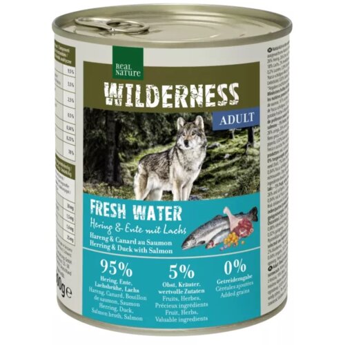 Real Nature Wilderness Adult haringa, losos i patka 800 g Cijene