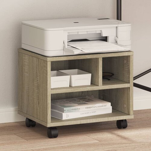 vidaXL Stalak za pisač s kotačima boja hrasta sonome 41x32x34,5 cm Cijene