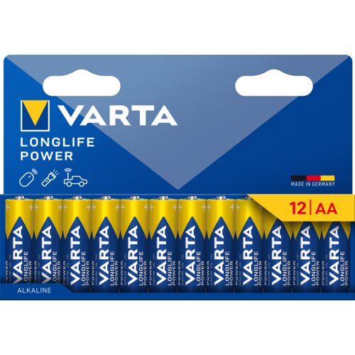 Varta LONGLIFE Power AA Pack 12 - 1 pkg Slike