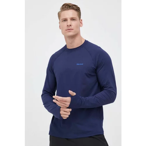 Marmot Sportska majica dugih rukava Windridge boja: tamno plava, glatki model