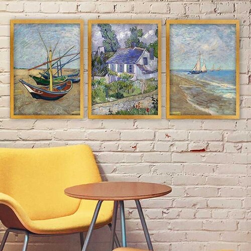 Wallity Set uramljenih slika 3AC_UN3864925, 3 dijela Cijene