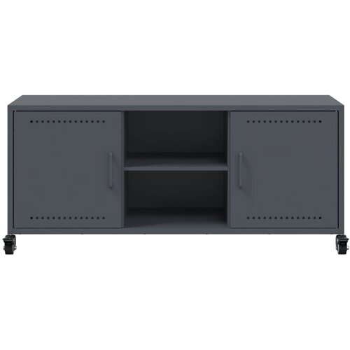  TV ormarić antracit 100,5 x 39 x 43,5 cm čelik Antracitno siva Slike