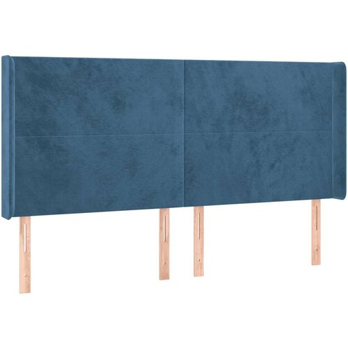  Box spring s madracem LED tamnoplavi 200x200 cm bar&amp;scaron;un Slike