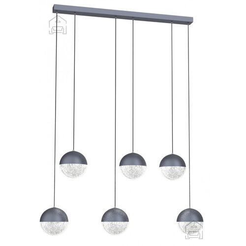 Candellux Viseča stropna svetilka Furni 6x5W LED 4000K Black Cene