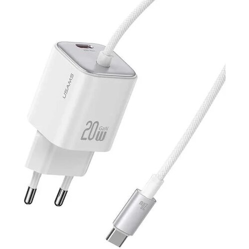 Usams CC261 20W GaN Mini 2C Dual-port Fast punjač sa Type-C kablom (EU) white Cijene