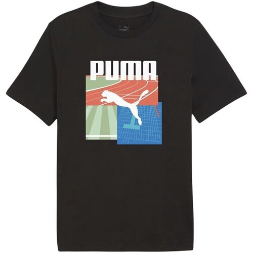 Puma Majice s kratkimi rokavi Graphics Summer Sports Črna Cene