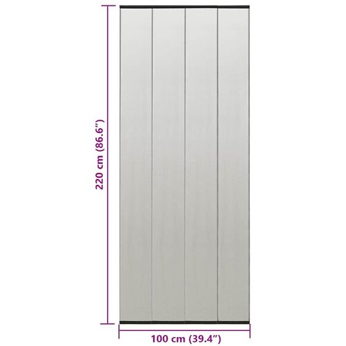  Zastor protiv insekata s mrežom crni 100 x 220 cm poliesterski Slike