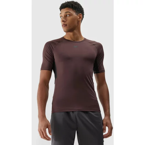 4f Men's Sports Quick-Drying T-Shirt - Brown