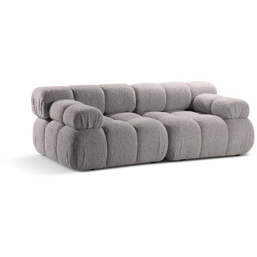 Micadoni Svetlo siva sedežna garnitura iz tkanine boucl&amp;eacute; 188 cm Bellis &amp;ndash; Home Slike