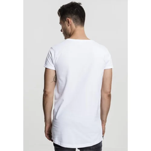 UC Men White T-shirt with long side zipper